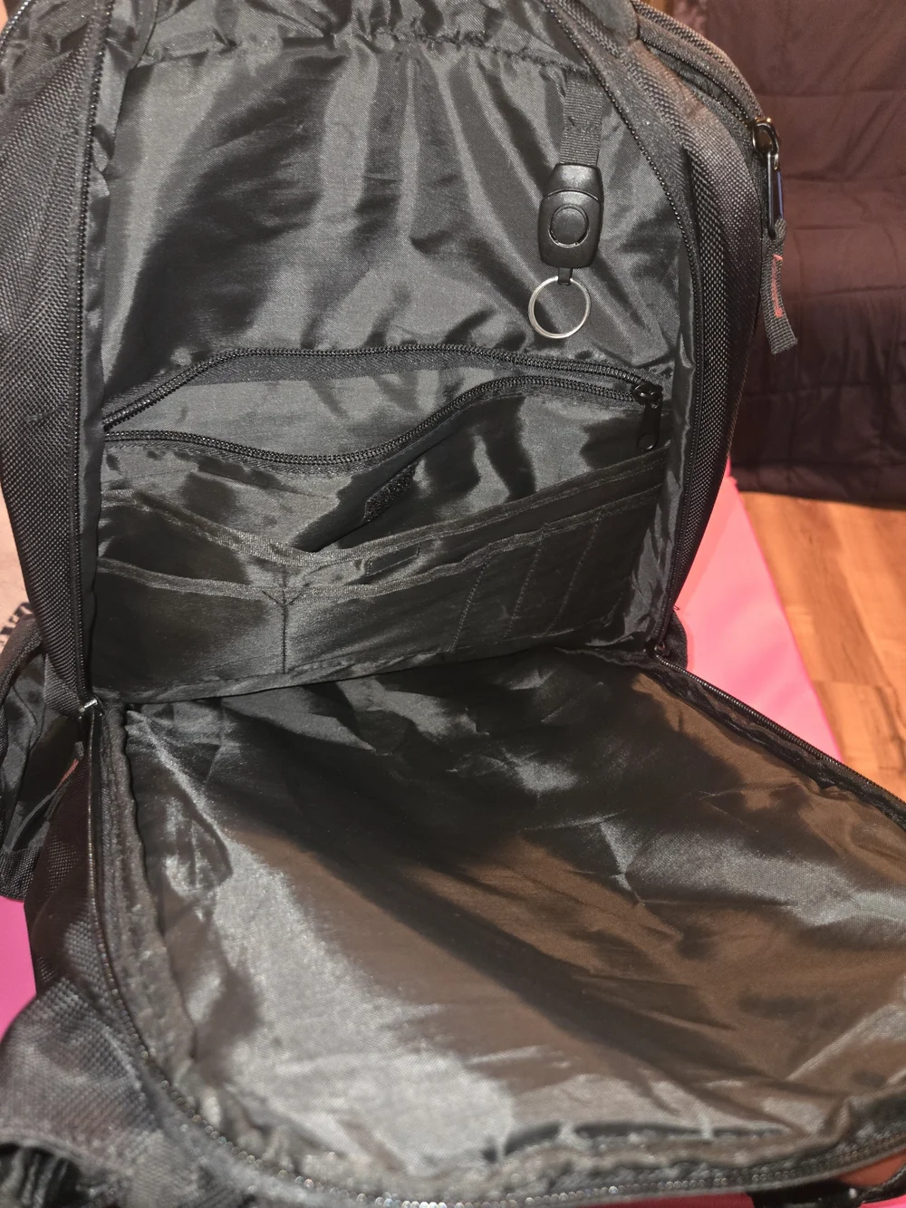 Marvel Black Backpack with Brown Accent and Deadpool Emblem NWOT